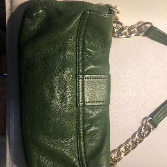 Michael Kors green leather & chain leather strap - Picture 3 of 5